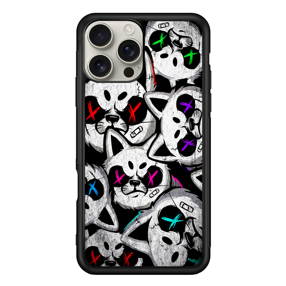 Bad Cat Heads iPhone 16 Pro Max Case | Stylish Protective Case for iPhone 16 Pro Max