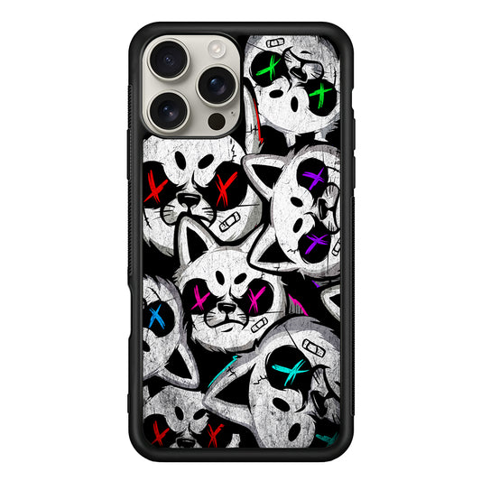 Bad Cat Heads iPhone 16 Pro Max Case | Stylish Protective Case for iPhone 16 Pro Max