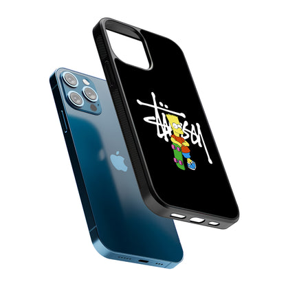 Stussy Simpson Skate 2D Rubber Phone Case | Durable Phone Case