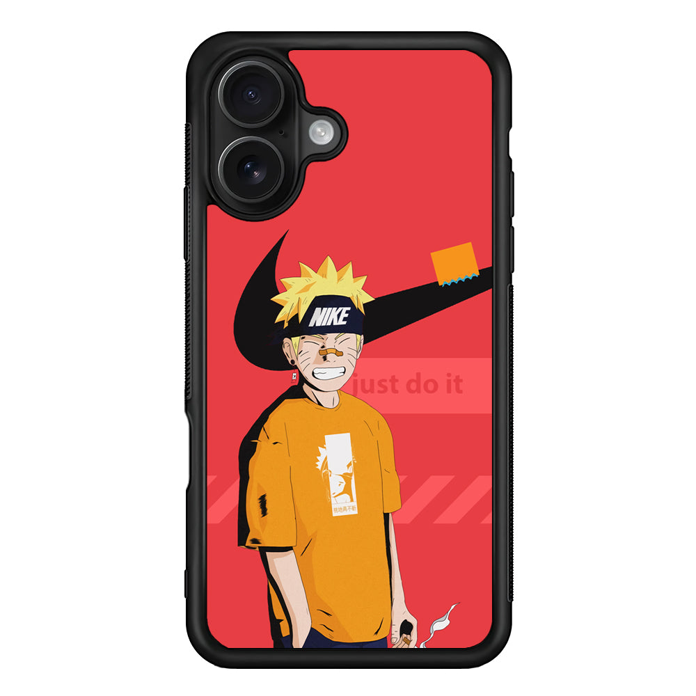 Nike Cover with Naruto iPhone 16 Case - Oxvistore