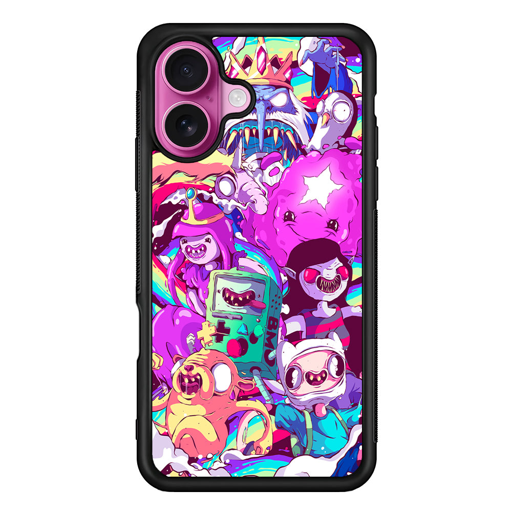 Adventure Time in the Liquid World iPhone 17 Case | Slim Protective Rubber Phone Cover