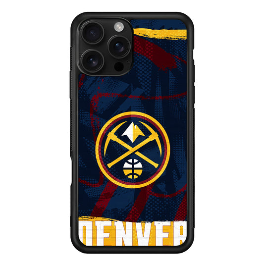 Denver Nuggets Pattern iPhone 16 Pro Case | Durable Protective Case for iPhone 16 Pro