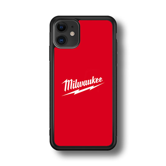 Milwaukee Tool Red Background iPhone 11 Case | Slim Rubber Case for iPhone 11
