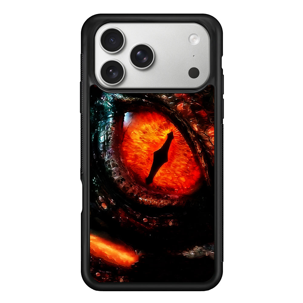 Eye of a Red Dragon iPhone 17 Pro Case | Slim Rubber Case for iPhone 17 Pro