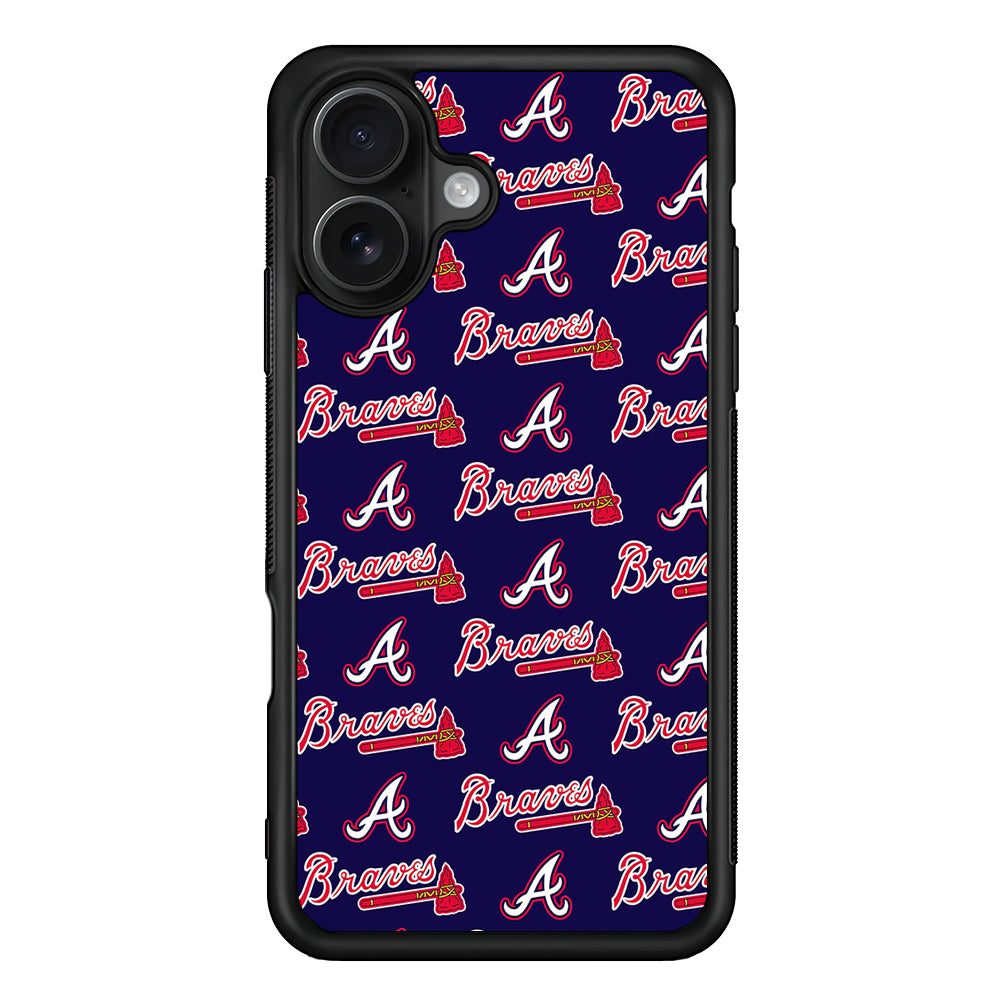 Atlanta Braves Pattern iPhone 16 Case - Oxvistore
