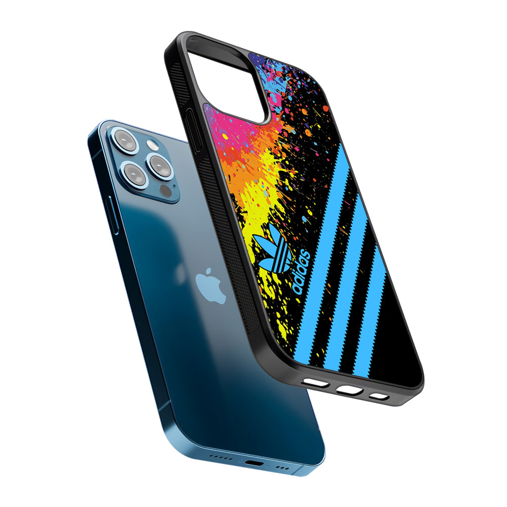 Adidas Stripe Paint 2D Rubber Phone Case | Slim Protective Phone Case