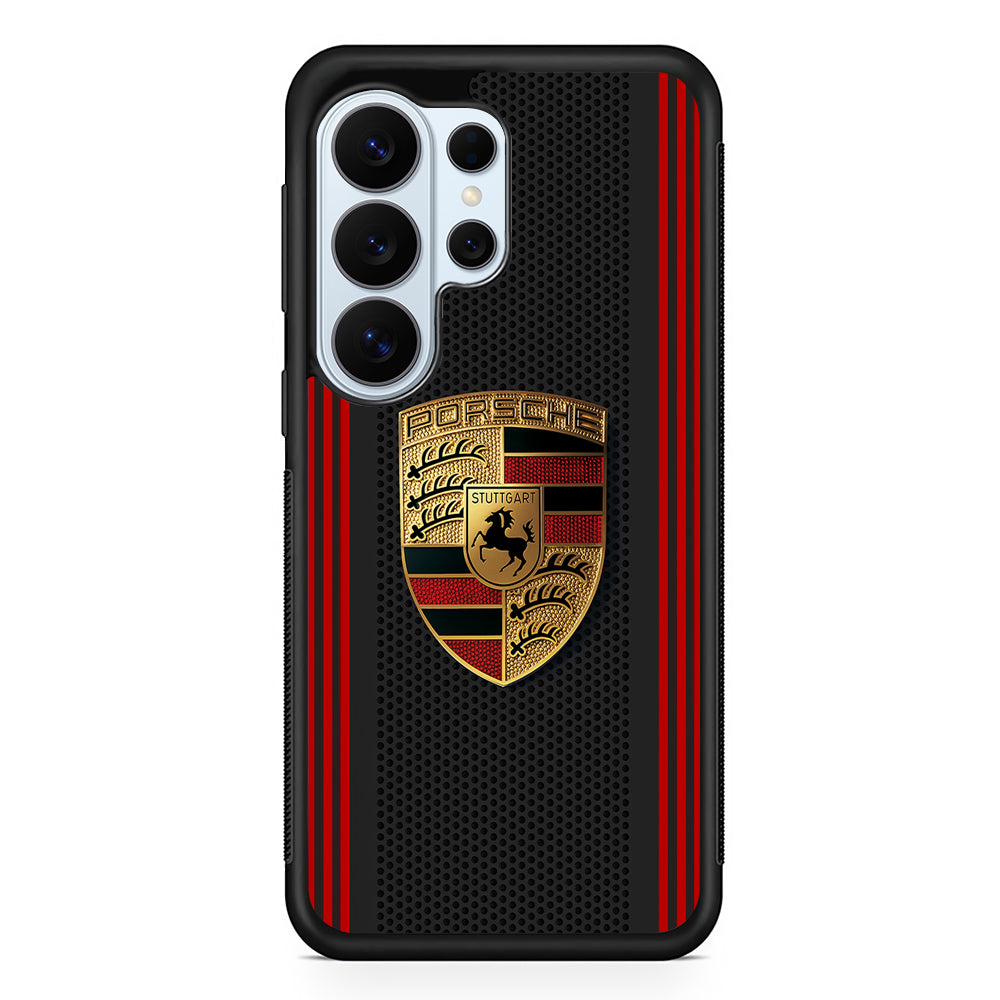 Porsche Gold Emblem Samsung Galaxy S26 Ultra Case | Protective Phone Cover