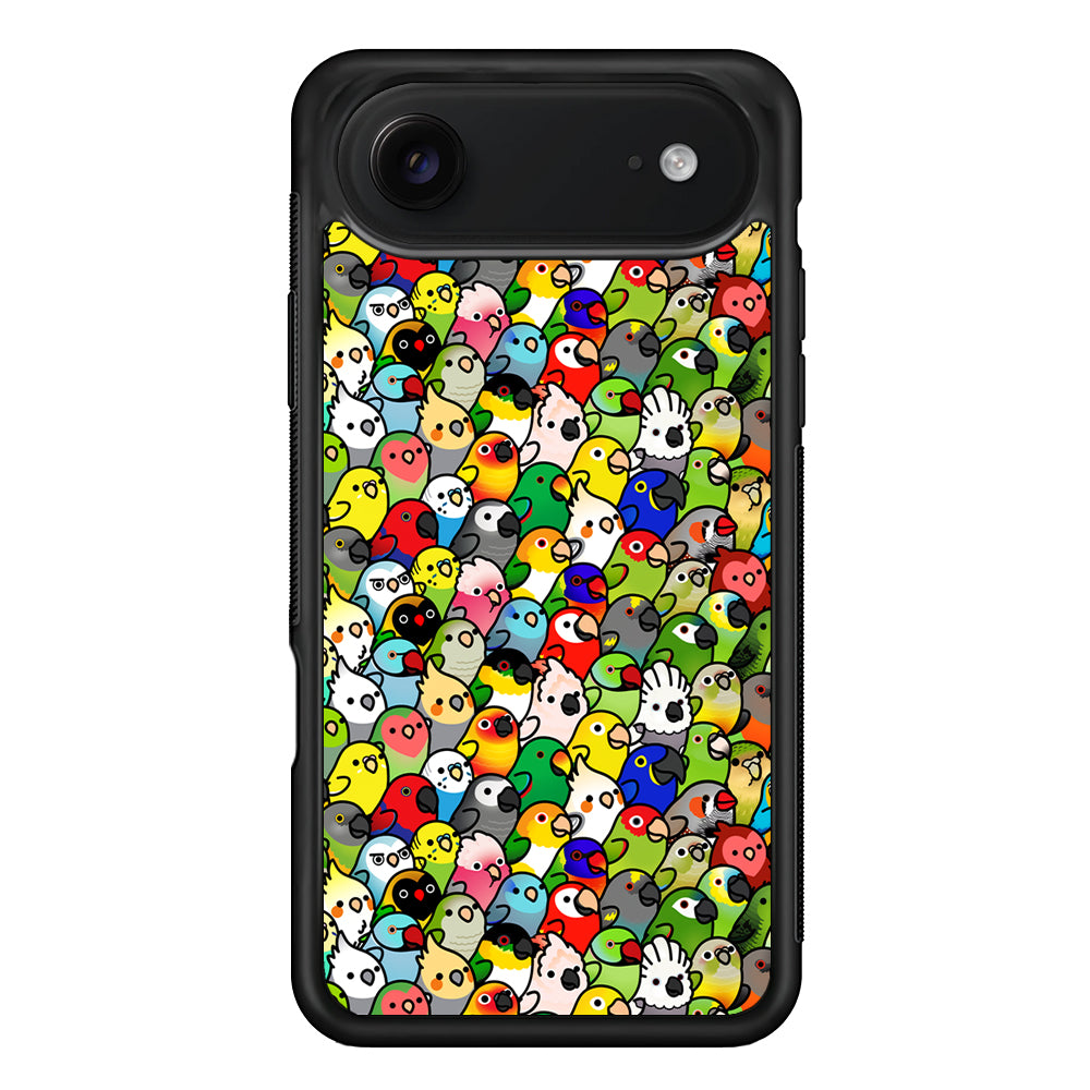 Kawaii Birds Pattern iPhone 17 Air Case | Protective Case for iPhone 17 Air