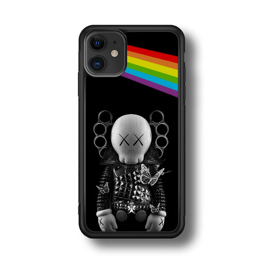 Kaws Metal Style Rainbow iPhone 11 Case | Slim Rubber Case for iPhone 11