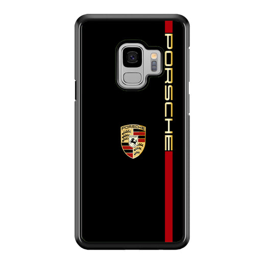 Porsche Car Logo Luxury Samsung Galaxy S9 Case | Slim Rubber Case for Samsung Galaxy S9