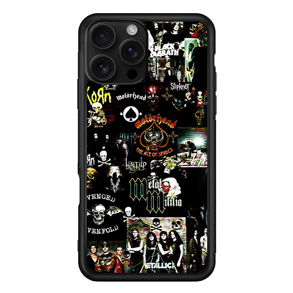 Heavy Metal Band Collection iPhone 16 Pro Case | Durable Protective Case for iPhone 16 Pro