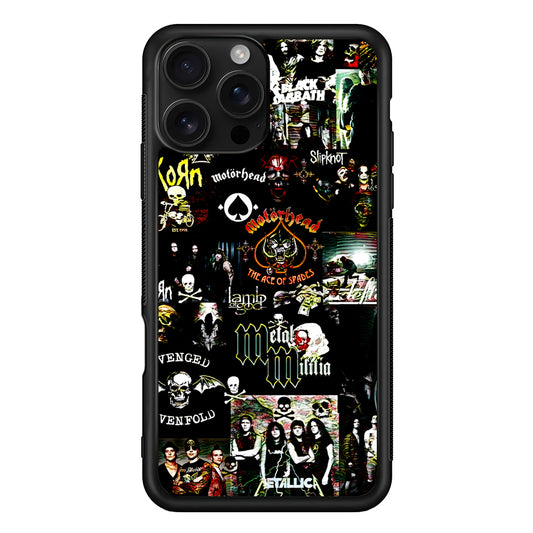 Heavy Metal Band Collection iPhone 16 Pro Case | Durable Protective Case for iPhone 16 Pro
