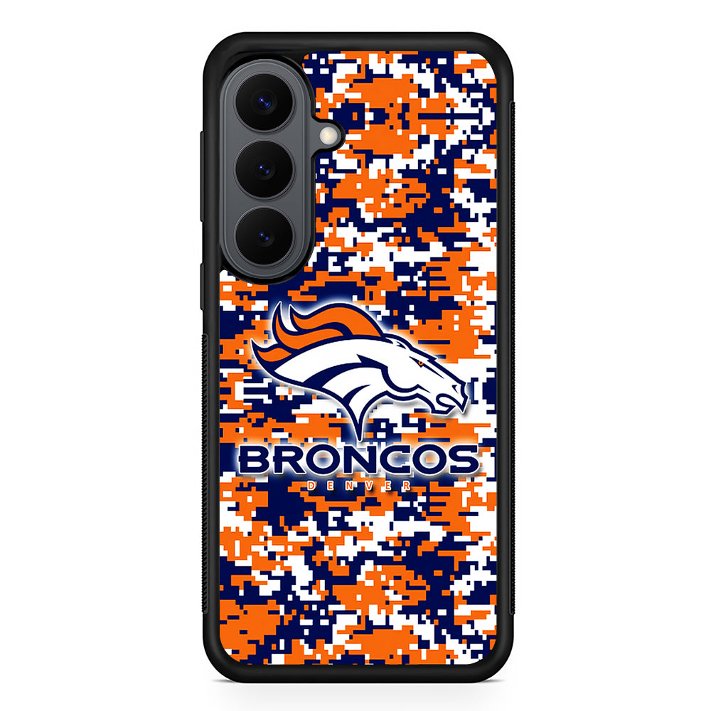 Denver Broncos Pixels Samsung Galaxy S26 Plus Case | Slim Rubber Case for Samsung Galaxy S26 Plus