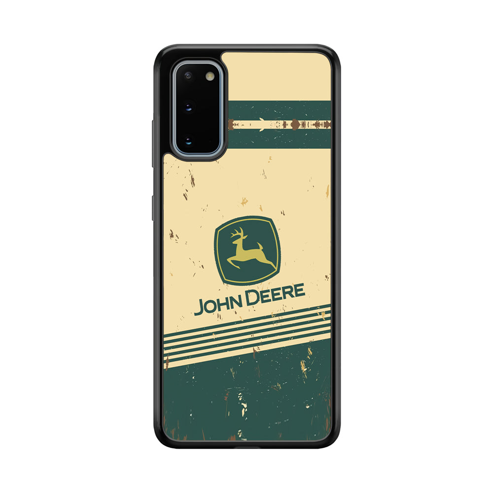 John Deere Retro Plaque Samsung Galaxy S20 Case | Slim Rubber Case for Samsung Galaxy S20