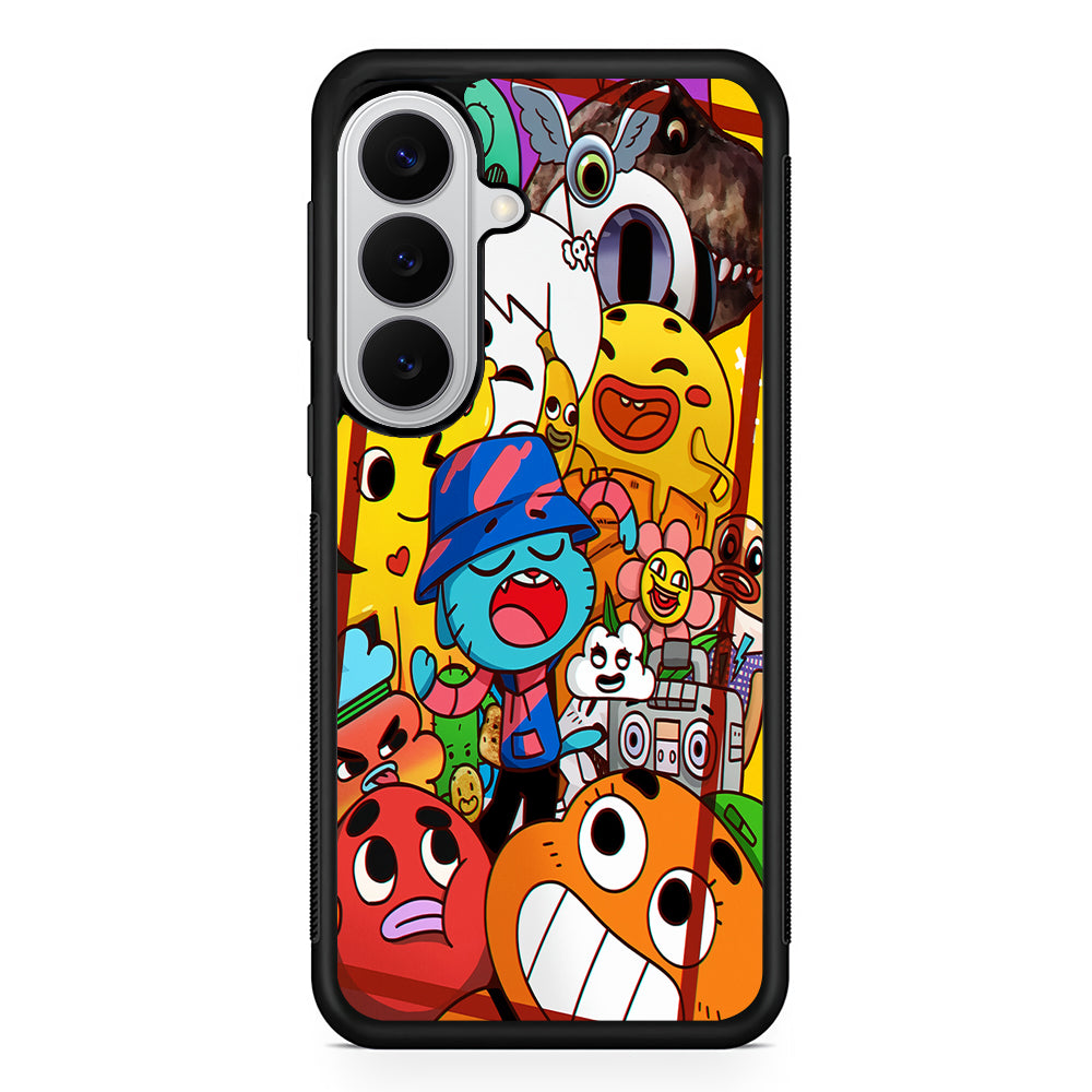 The Amazing World of Gumball Cartoon Samsung Galaxy S26 Case | Protective Rubber Cover