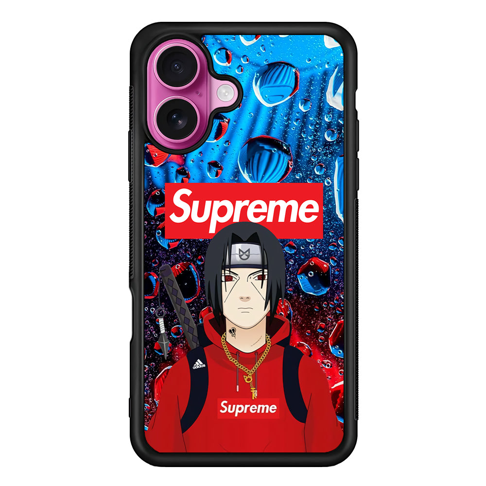 Supreme Itachi Flying Water iPhone 17 Case | Slim Rubber Case for iPhone 17