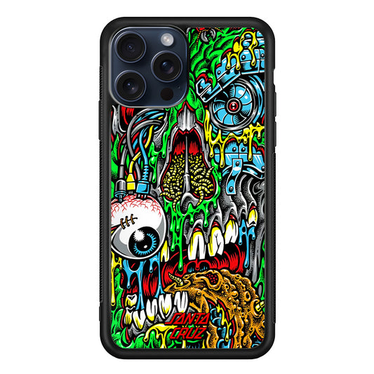 Santa Cruz Cyber Zombie iPhone 15 Pro Max Case | Slim Rubber Case for iPhone 15 Pro Max