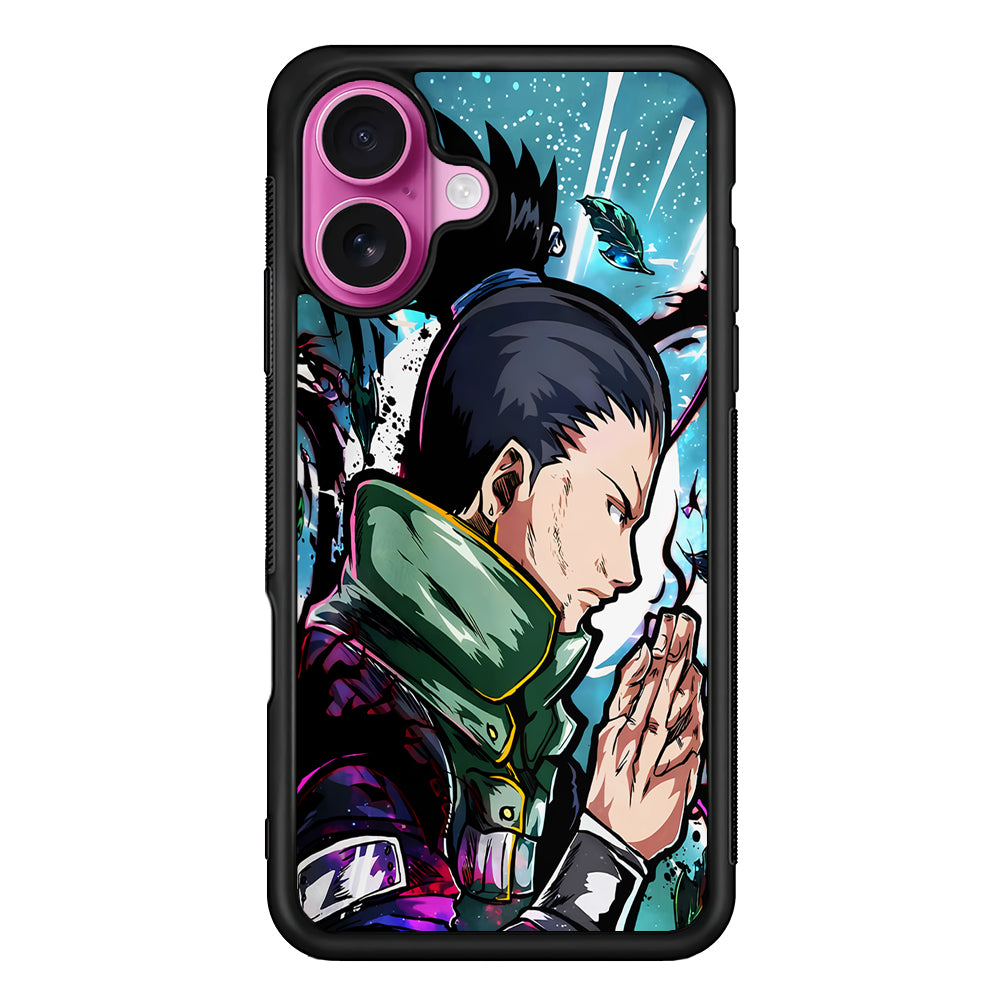 Shikamaru Nara Naruto Art iPhone 17 Case | Slim Protective Rubber Phone Cover