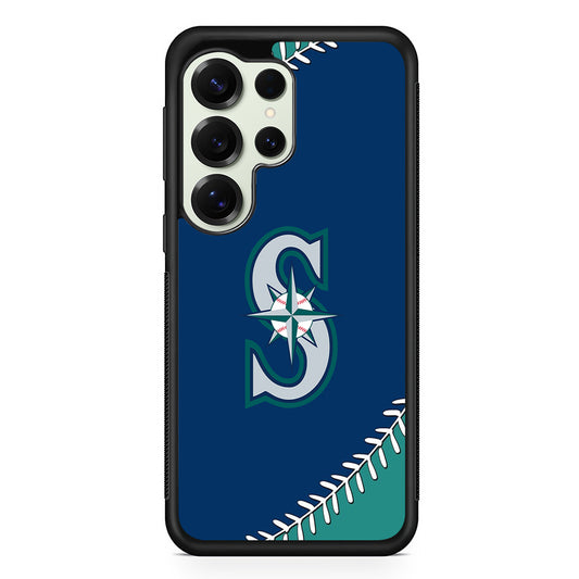 Seattle Mariners Ball Samsung Galaxy S25 Ultra Case | Durable Rubber Case for Samsung Galaxy S25 Ultra