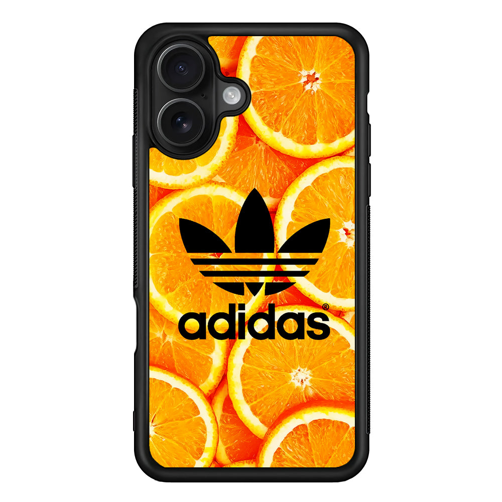 Adidas Logo Orange Fruits iPhone 16 Case - Oxvistore