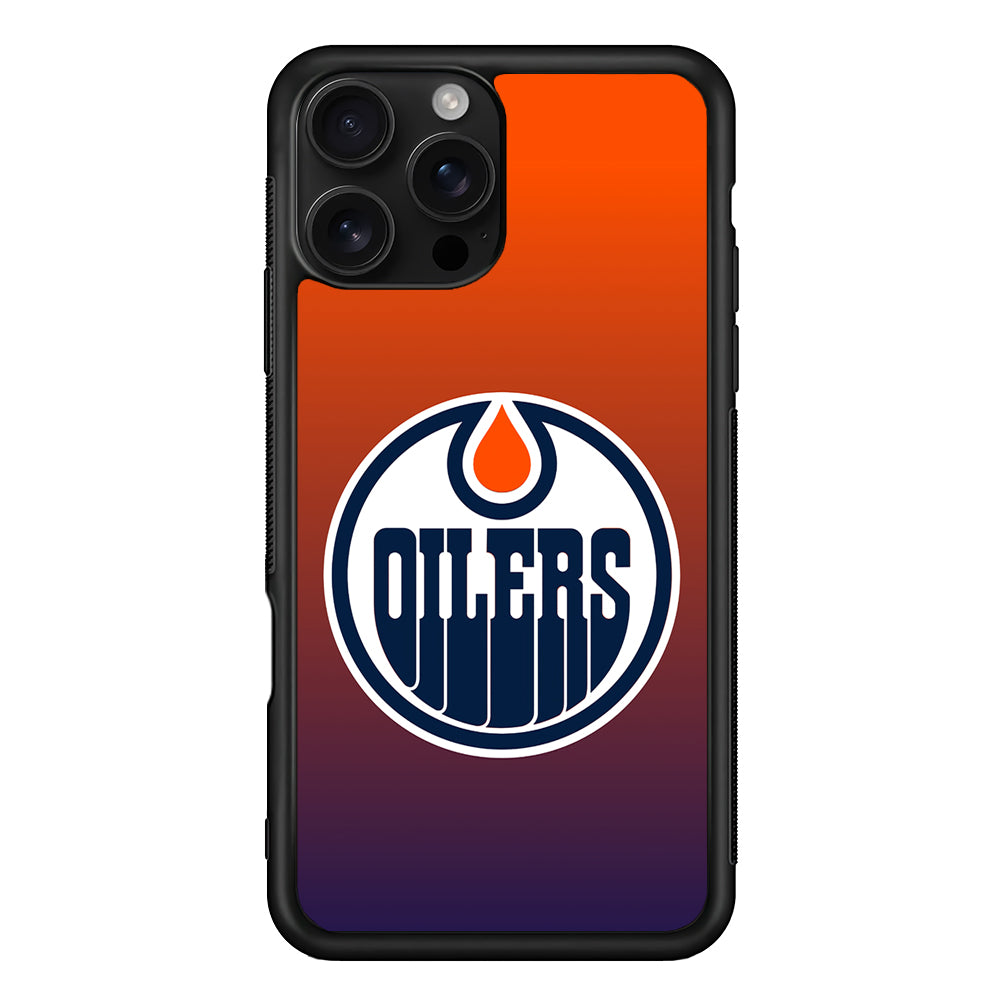Edmonton Oilers Gradient iPhone 16 Pro Case | Durable Protective Case for iPhone 16 Pro