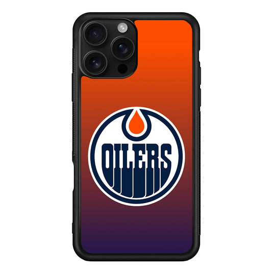 Edmonton Oilers Gradient iPhone 16 Pro Case | Durable Protective Case for iPhone 16 Pro