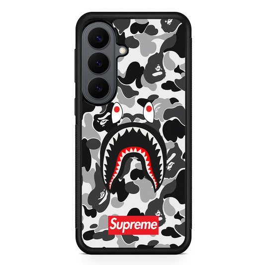 Bape Supreme Black Camo Samsung Galaxy S26 Plus Case | Slim Rubber Case for Samsung Galaxy S26 Plus