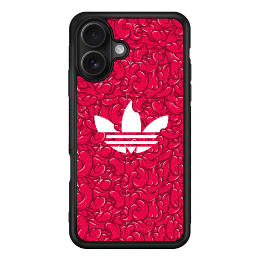 Adidas Red Tongue iPhone 16 Case - Oxvistore