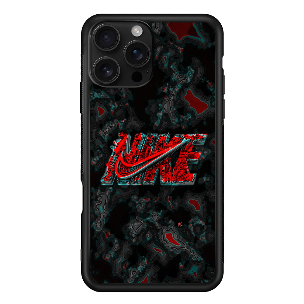 Nike Logo Marble Abstract iPhone 16 Pro Case - Stylish Protective Cover for iPhone 16 Pro