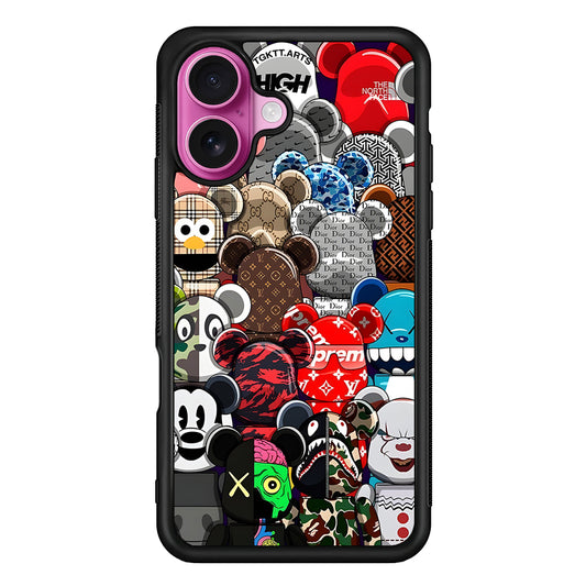 Bearbrick Iconic Brand Design iPhone 17 Case | Slim Rubber Case for iPhone 17