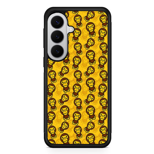 Bape Baby Milo Pattern Samsung Galaxy S26 Case | Slim Rubber Case for Samsung Galaxy S26