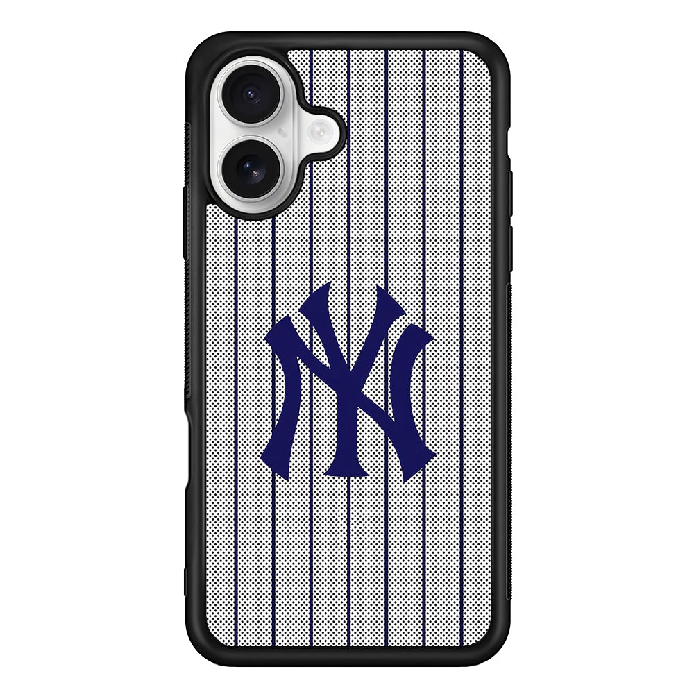 New York Yankees Logo iPhone 16 Plus Case | Durable Protective Rubber Cover