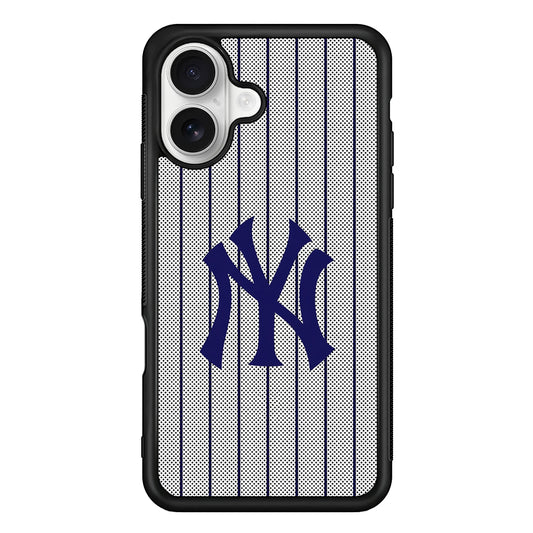 New York Yankees Logo iPhone 16 Plus Case | Durable Protective Rubber Cover