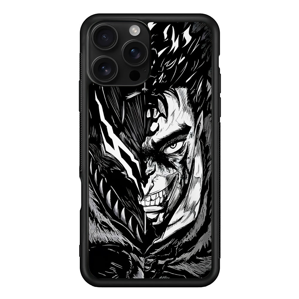 Guts Berserk Black Swordsman iPhone 16 Pro Case | Durable Protective Case for iPhone 16 Pro