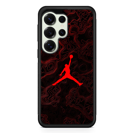 Air Jordan Logo Abstract Line Samsung Galaxy S25 Ultra Case | Durable Rubber Case for Samsung Galaxy S25 Ultra
