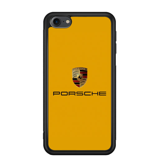 Porsche Car Logo Yellow iPod Touch 6 Case | Slim Rubber Case for iPod Touch 6