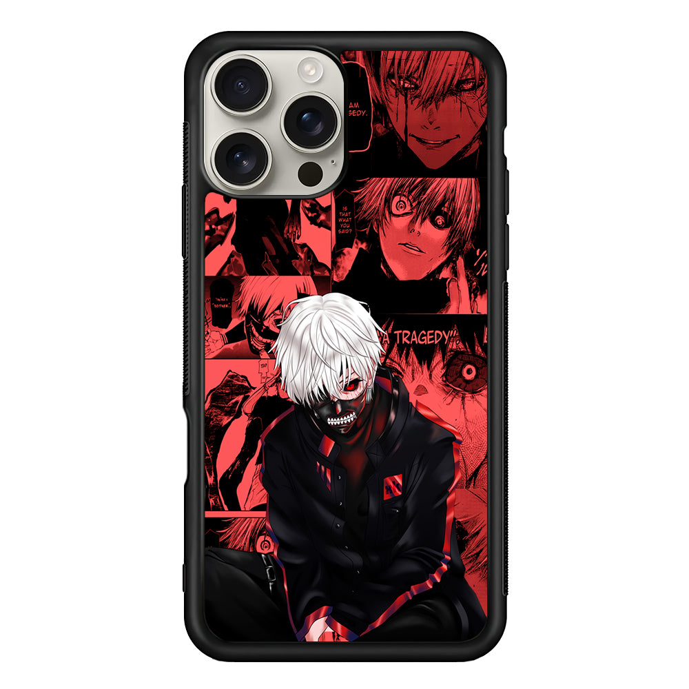 Kaneki Tokyo Ghoul Comic iPhone 16 Pro Max Case | Stylish Protective Case for iPhone 16 Pro Max