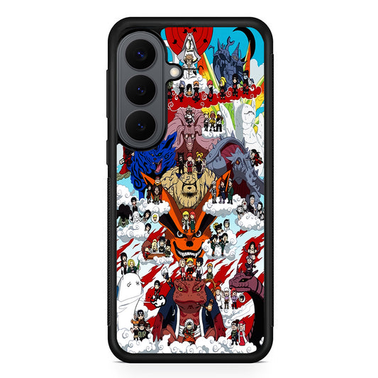 Naruto Chibi All Character Samsung Galaxy S26 Plus Case | Slim Rubber Case for Samsung Galaxy S26 Plus