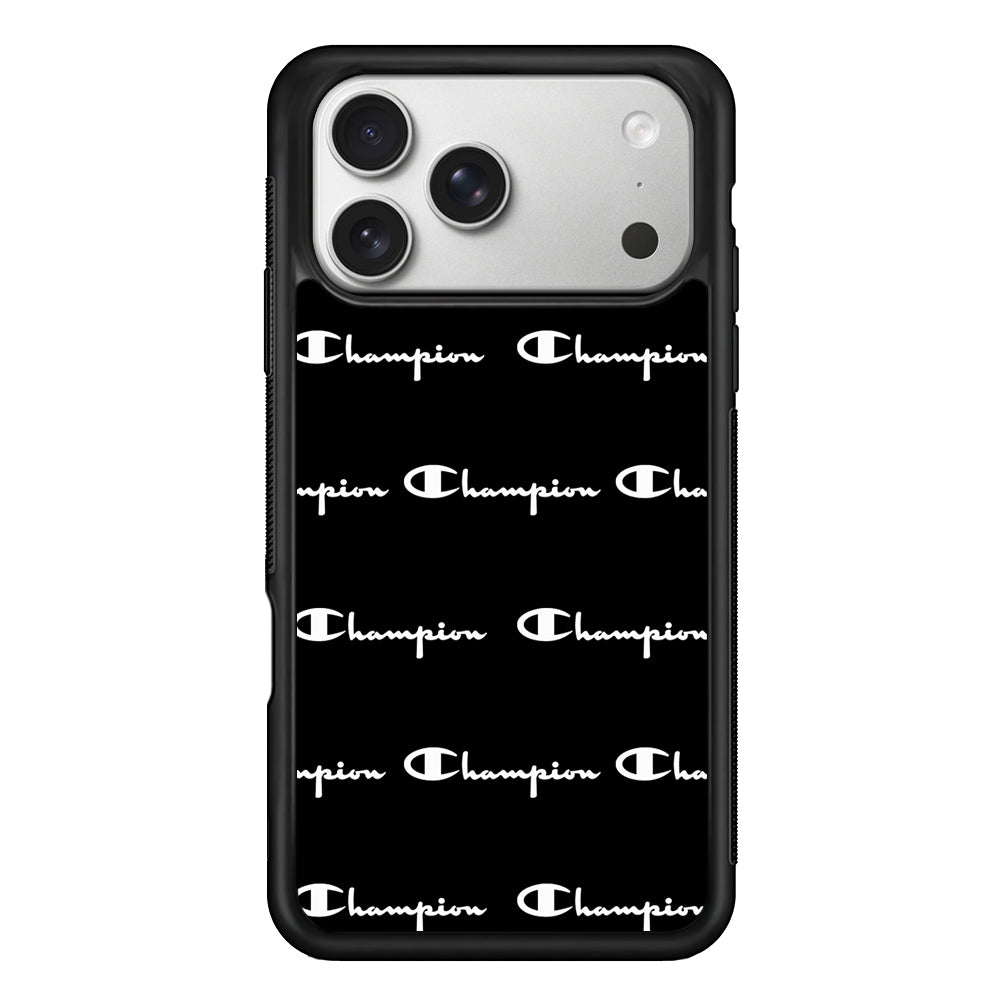 Champion Bland And White iPhone 17 Pro Case | Slim Rubber Case for iPhone 17 Pro