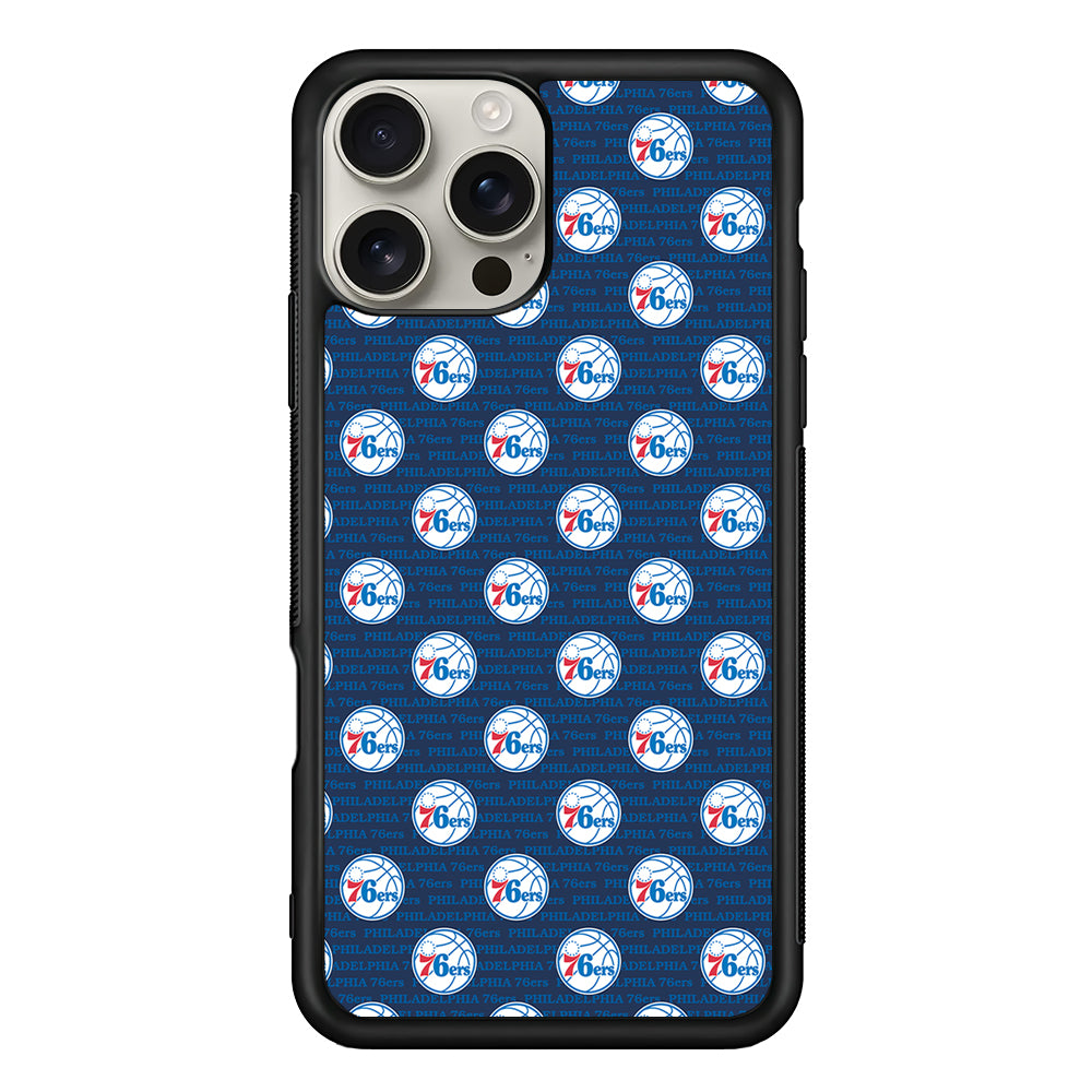 Philadelphia 76ers Pattern iPhone 16 Pro Max Case | Stylish Protective Case for iPhone 16 Pro Max
