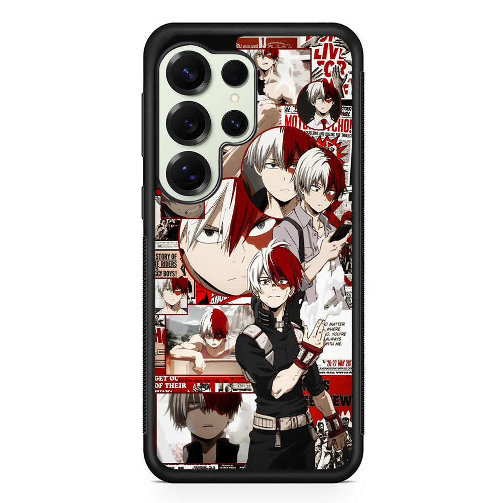 Todoroki My Hero Academia Aesthetic Samsung Galaxy S25 Ultra Case | Durable Rubber Case for Samsung Galaxy S25 Ultra