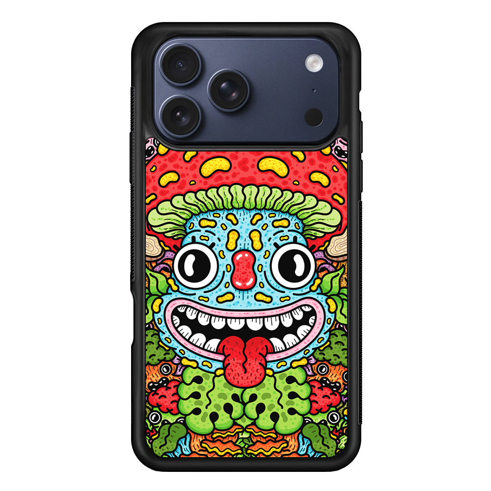 Mushroom Face Doodle iPhone 17 Pro Max Case | Slim Protective Cover for iPhone 17 Pro Max