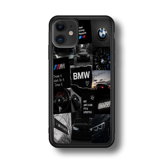 BMW M4 Cinematic Collage iPhone 11 Case | Slim Rubber Case for iPhone 11