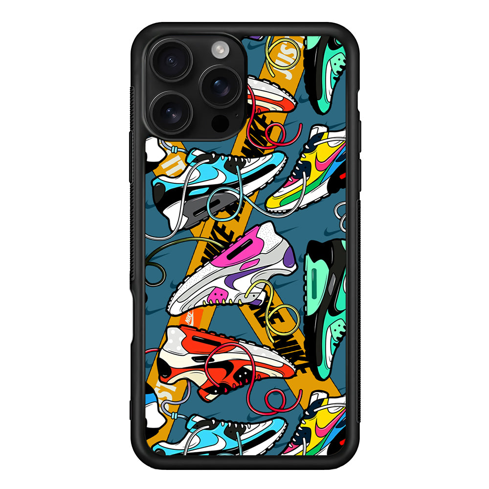 Nike Twister Shoelaces iPhone 16 Pro Case - Stylish Protective Cover for iPhone 16 Pro