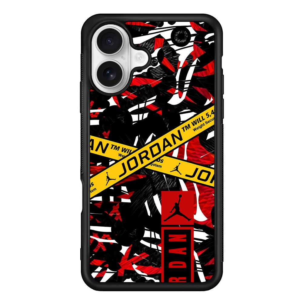 Air Jordan Abstract Camo iPhone 16 Plus Case – Slim Fit Protective Phone Case