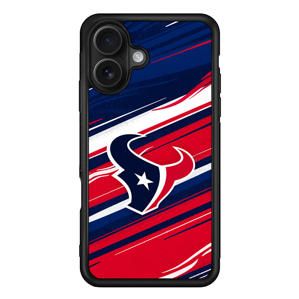 Houston Texans Abstract Color iPhone 16 Case - Oxvistore