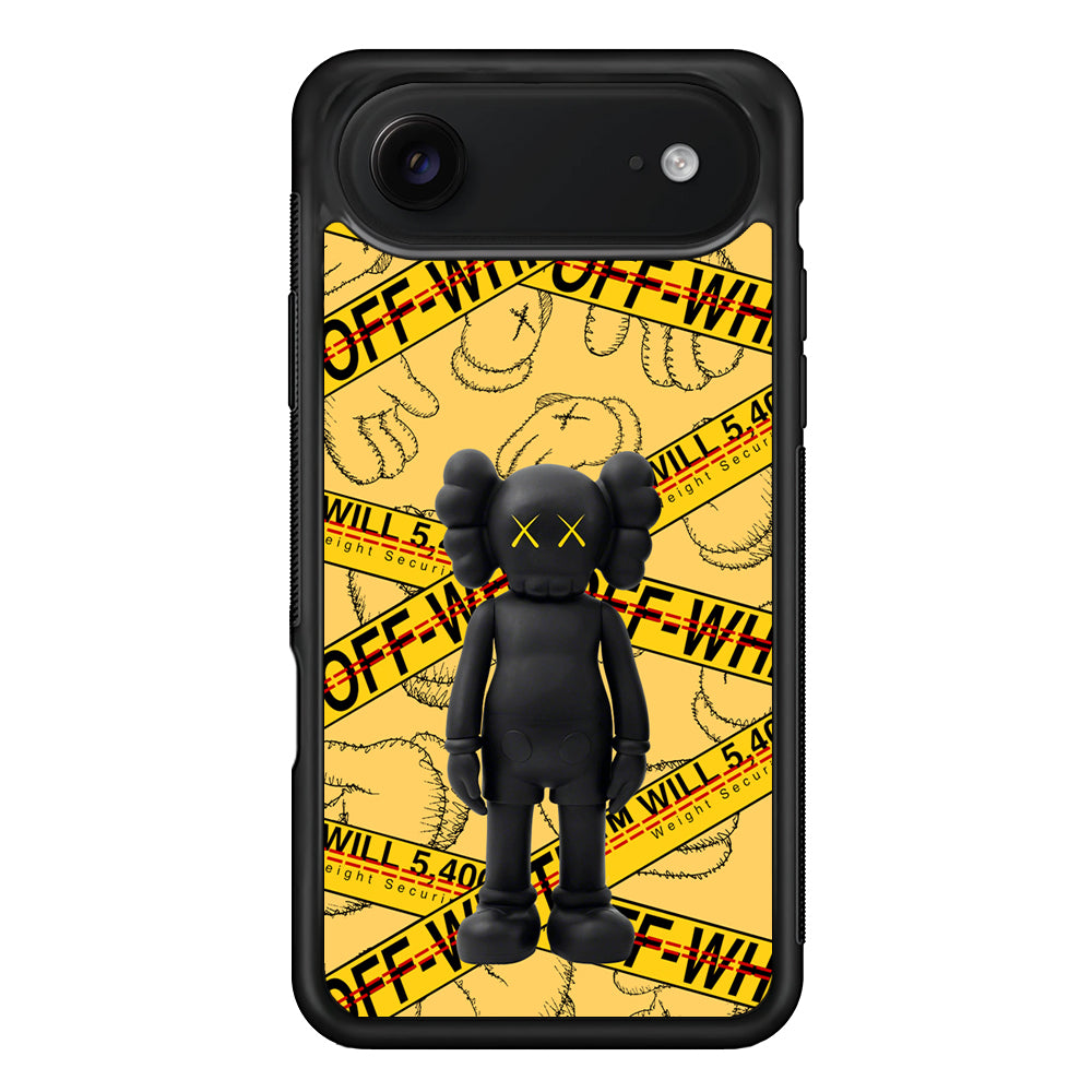 Kaws x Off White Yellow Belt iPhone 17 Air Case | Slim Rubber Case for iPhone 17 Air