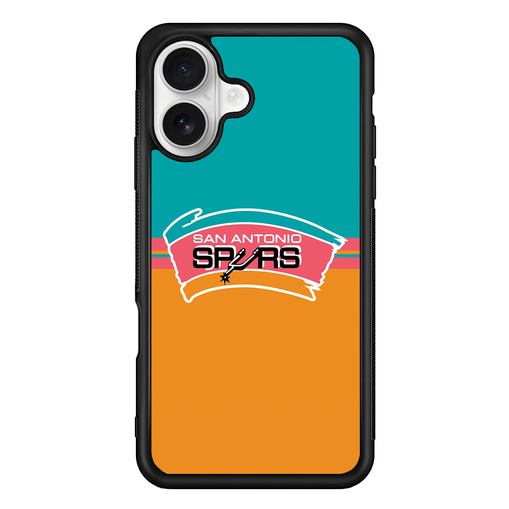 San Antonio Spurs Logo iPhone 16 Plus Case | Durable Protective Rubber Cover