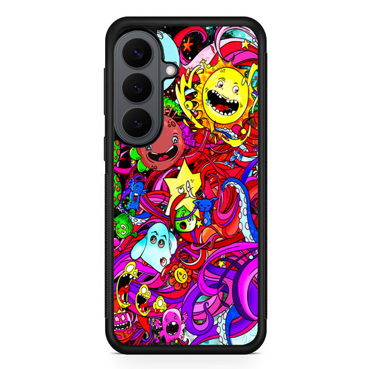 Planet Galaxy Doodle Art Samsung Galaxy S26 Plus Case | Slim Rubber Case for Samsung Galaxy S26 Plus