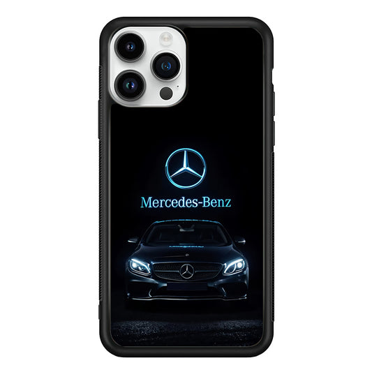 Mercedes-Benz Blue Dark Aesthetic iPhone 13 Pro Case | Slim Rubber Case for iPhone 13 Pro